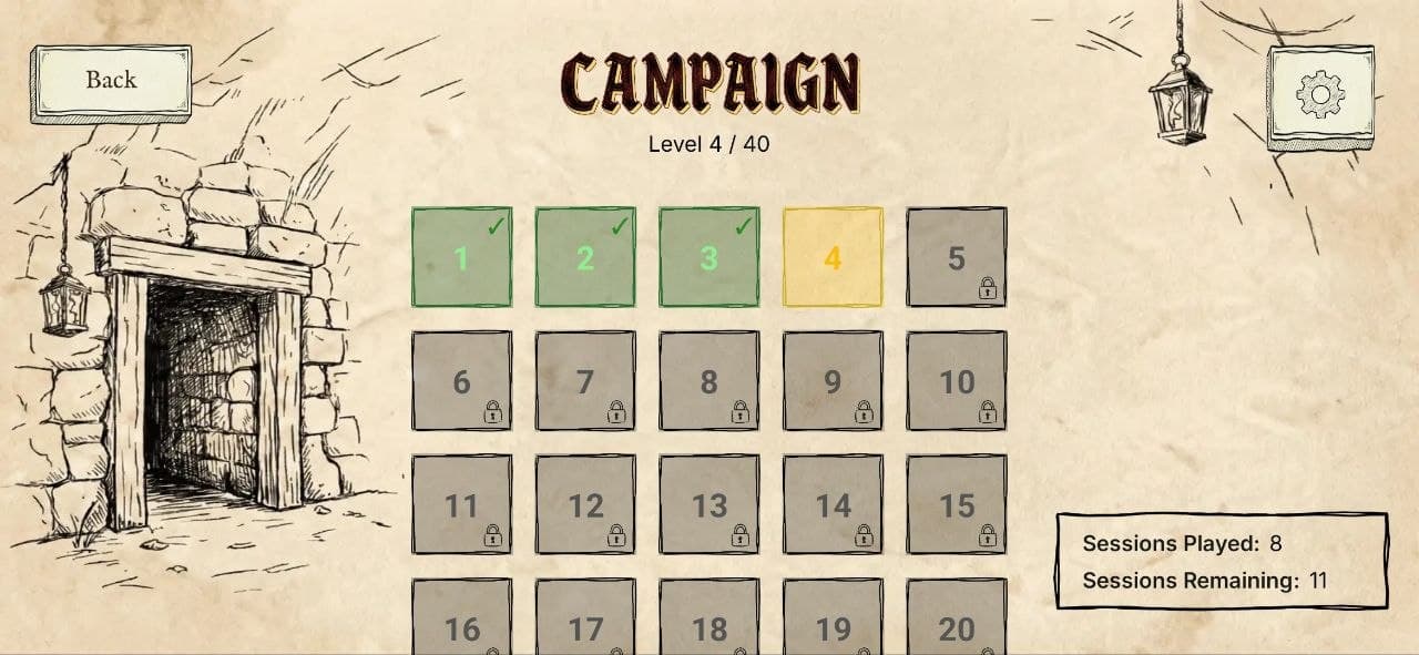 Campaign screen