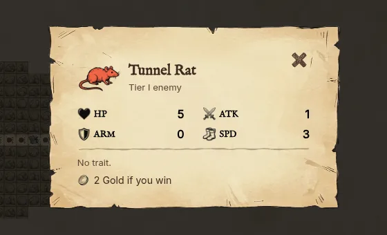 Enemy details card