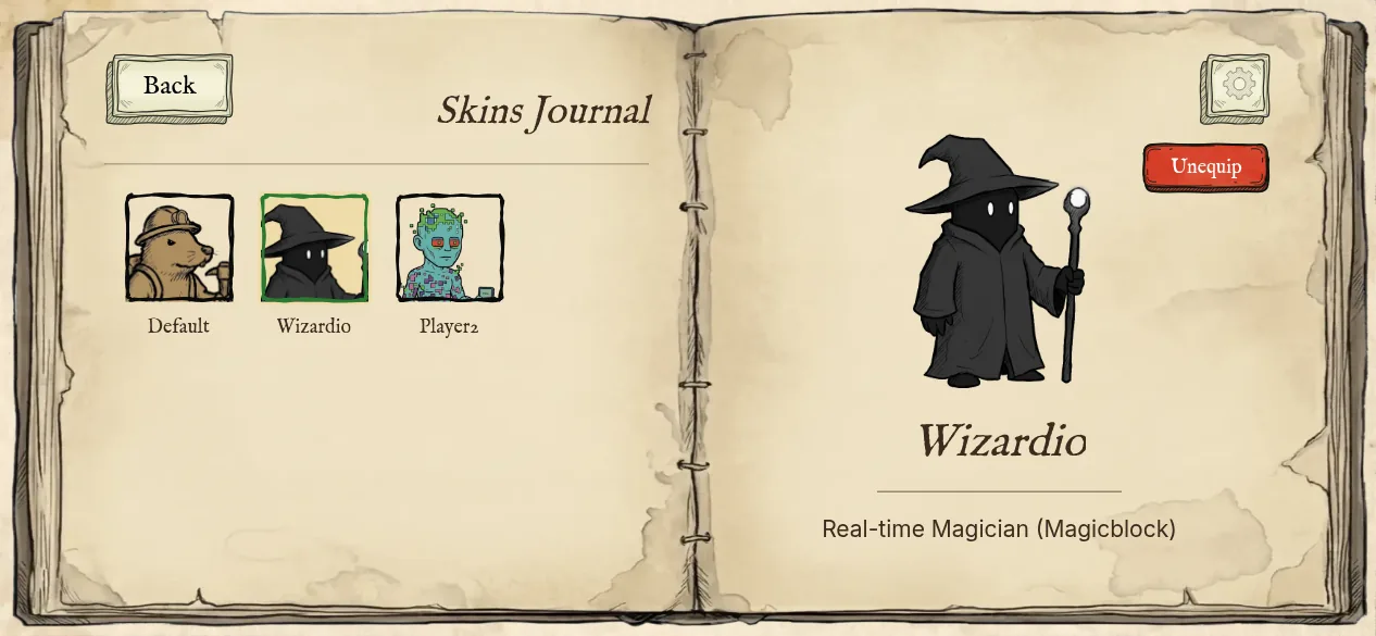 Skins journal